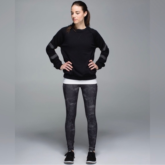 Lululemon Speed Tight II Full On Luxtreme Sequin Snake Slate Black Size 4 - Picture 1 of 16